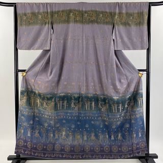 訪問着 身丈158cm 裄丈65.5cm 正絹 逸品 【中古】(着物)
