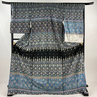 訪問着 身丈179cm 裄丈65cm 正絹 美品 逸品 【中古】(着物)