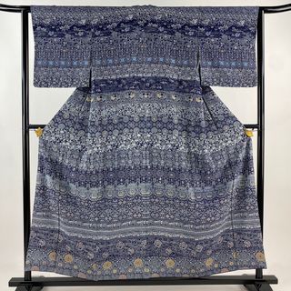 訪問着 身丈155.5cm 裄丈62cm 正絹 美品 逸品 【中古】(着物)