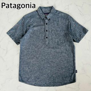 パタゴニア(patagonia)のパタゴニア 半袖 ポロシャツ プルオーバー ヘンプ オーガニックコットン M(ポロシャツ)