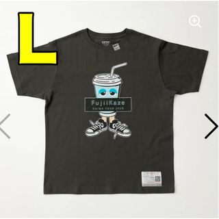 Lサイズ　ドリンクTシャツ (Charcoal)藤井風　fujii kaze