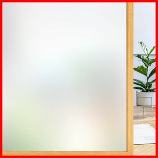 【色:ホワイト_サイズ:44.5x120cm】Rabbitgoo 窓ガラス目隠し