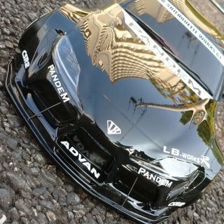 イグニションモデル黒 スープラ ラジコン ボディ 用カッティング ステッカー(ホビーラジコン)
