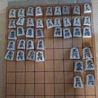 二つ折り将棋盤と駒(囲碁/将棋)