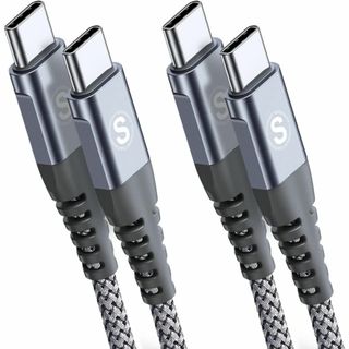 タイプc ケーブル 2M/2本セットPD対応 60W急速充電(USB C&USB(PC周辺機器)
