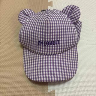バイラビット　バイラビ　クマ耳ギンガムチェックキャップM（54〜56）
