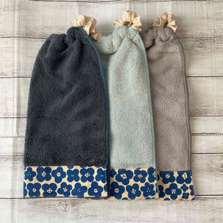 おりこうタオル おりこうエプロン 花柄 一重 3枚セット