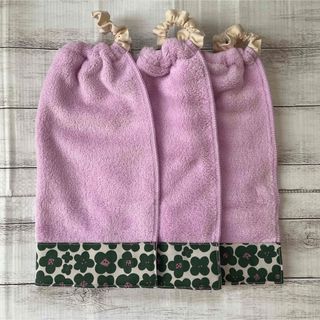 おりこうタオル おりこうエプロン 花柄 一重 3枚セット