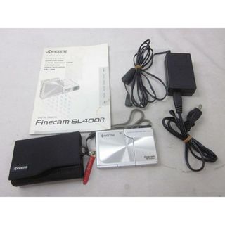  中古品 家電 KYOCERA 京セラ Finecam SL400R シルバー コンパクトデジタルカメラ(その他)