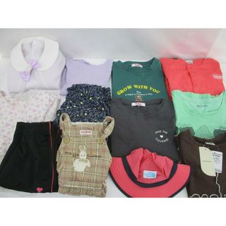  中古 メゾピアノ ピンクラテ コールマン 他 Tシャツ ワンピース 等12点 110 120 130 140cm キッズ