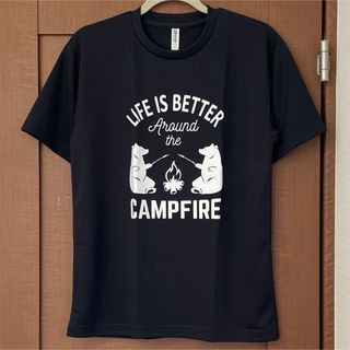 ドライ Tシャツ キャンプ M メンズ レディース ジュニア 半袖 ティシャツ(その他)