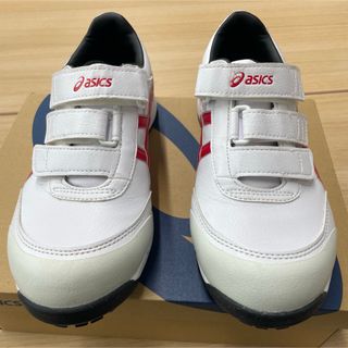 ASICS アシックス 安全靴 ホワイト×クラシックレッド 23.5