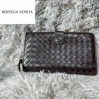 ボッテガヴェネタ(BOTTEGA VENETA)の[大人気]　ボッテガ・ヴェネタ　長財布　レザー　二つ折り　イントレチャート　高級(長財布)