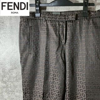 フェンディ(FENDI)の[大人気]　フェンディ　FENDI　ボトム　総柄　FF柄　　　ズッカ　ズボン(スラックス)