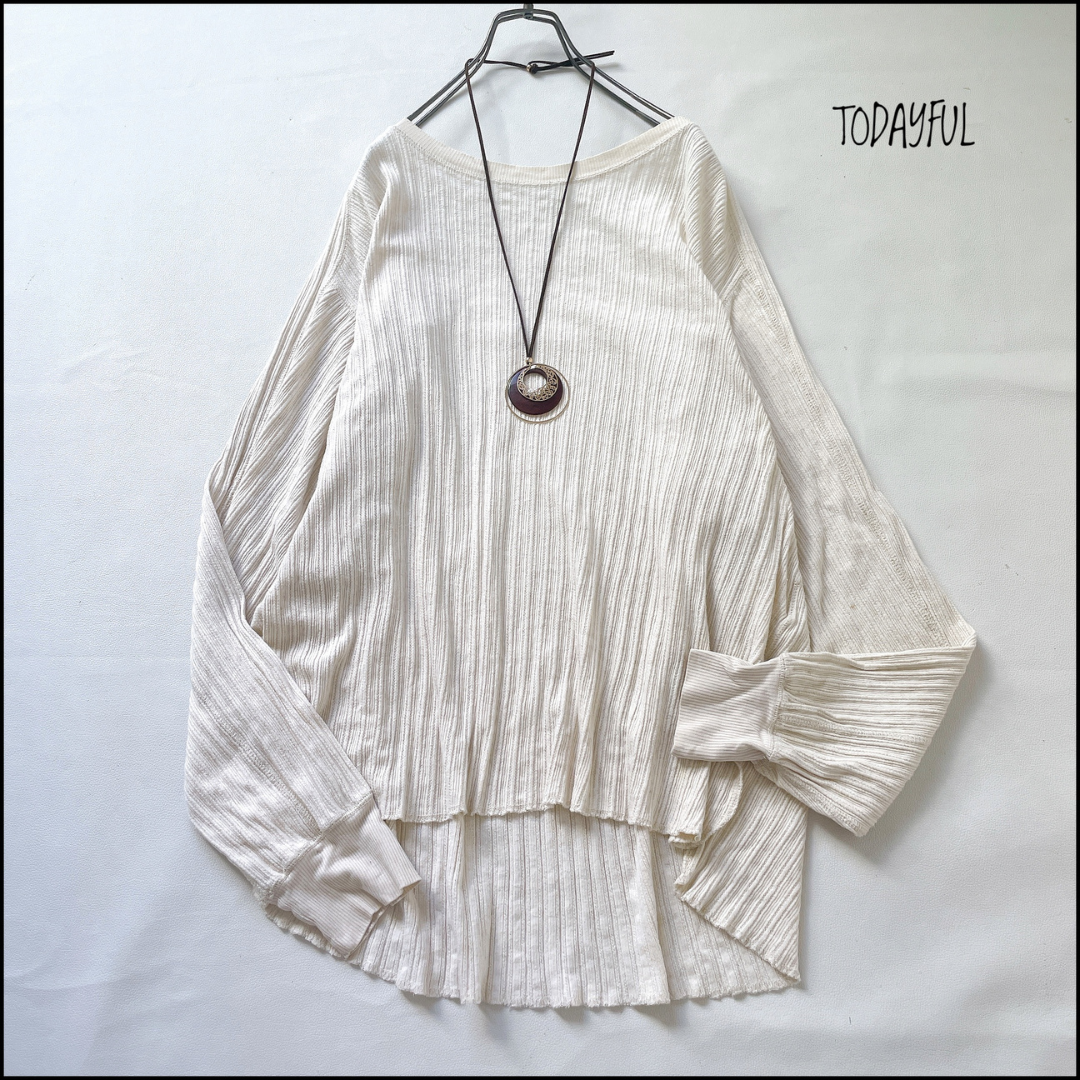 TODAYFUL - 【美品】TODAYFUL　ストレスフリー！この1枚で瞬間にキマる可愛いトップス