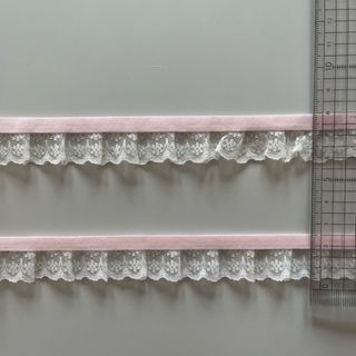 レースバイアス☆2m×2個＝4m☆薄いピンク