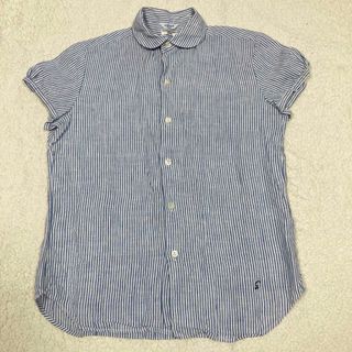 ルグラジック(LE GLAZIK)のle Glazik 半袖ストライプシャツ　リネン(シャツ/ブラウス(半袖/袖なし))