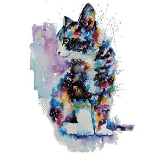 cat and colors counted cross stitch kits
