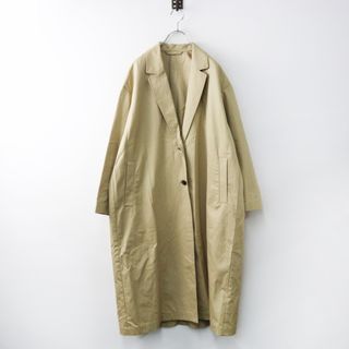 カレンソロジー Curensology コットンオーバーサイズシングルロングコート F ベージュ/羽織 ハオリ【2400014516586】(その他)