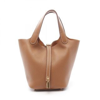 エルメス(HERMES)のHERMES エルメス ハンドバッグ ピコタンロックPM ゴールド(ハンドバッグ)