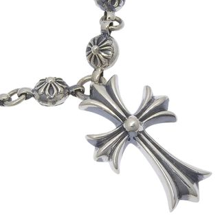 クロムハーツ(Chrome Hearts)の【CHROME HEARTS】クロムハーツ クロスボールチェーン スモールCHクロス CRSBL CHN SML CH CRS シルバー925 約118.5g ユニセックス ネックレス(ネックレス)