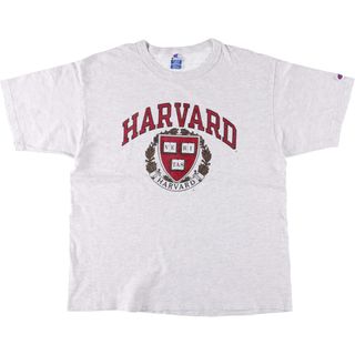 チャンピオン(Champion)の古着 90年代 チャンピオン Champion HARVARD ハーバード大学 カレッジTシャツ USA製 メンズXL相当 ヴィンテージ /eaa564264(Tシャツ/カットソー(半袖/袖なし))