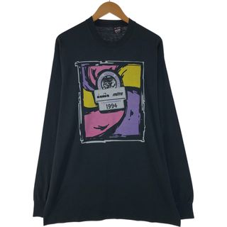 フルーツオブザルーム(FRUIT OF THE LOOM)の古着 90年代 フルーツオブザルーム FRUIT OF THE LOOM ロングTシャツ ロンT USA製 メンズXL相当 ヴィンテージ /eaa568695(Tシャツ/カットソー(半袖/袖なし))