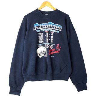 フルーツオブザルーム(FRUIT OF THE LOOM)の古着 90年代 フルーツオブザルーム FRUIT OF THE LOOM PENN STATE ペンシルベニア州立大学 カレッジスウェットシャツ トレーナー USA製 メンズXL相当 ヴィンテージ /eaa545799(スウェット)