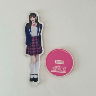 桜庭遥花　アクスタ　プデュ　日プ　アクリルスタンド　制服(アイドルグッズ)