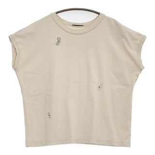 ミナペルホネン(mina perhonen)のmina perhonen choucho 定価19800円 サイズ36 フレンチスリーブ カットソー 24SS ベージュ レディース ミナペルホネン【中古】5-0716S♪(カットソー(長袖/七分))