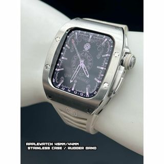アップルウォッチ　シルバー ステンレス ケース 45mm 44mm