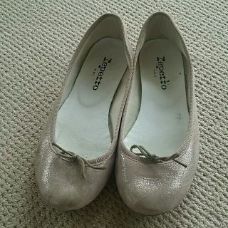 レペット(repetto)のピンク色  ラメ  39(バレエシューズ)