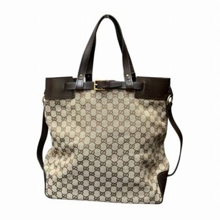 グッチ(GUCCI)のグッチ GUCCI GGキャンバス 107757 バッグ ハンドバッグ トートバッグ レディース 送料無料 【中古】【あす楽】(ハンドバッグ)