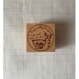 ボタニカル　カフェオレボール　食器　カフェラテ　スタンプ　はんこ　ハンコ　お洒落