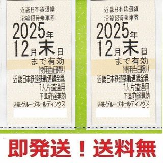 近鉄株主優待乗車券 お得な２枚セット★枚数変更も可(鉄道乗車券)