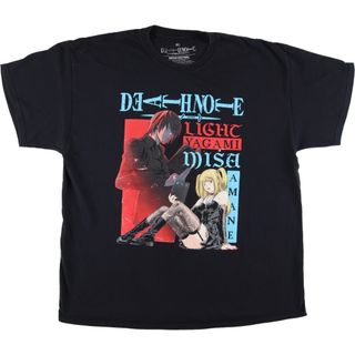古着 リップルジャンクション RIPPLE JUNCTION DEATH NOTE デスノート アニメ キャラクタープリントTシャツ メンズXL相当 /eaa568641(Tシャツ/カットソー(半袖/袖なし))