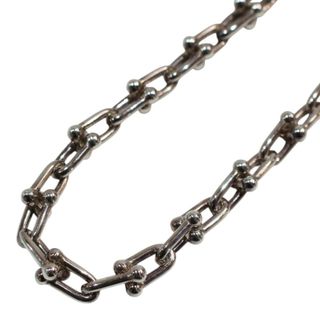 ティファニー(Tiffany & Co.)の【箱あり】TIFFANY＆Co.　ティファニー　ハードウェア　マイクロリンクネックレス　約45cm　Ag925　シルバー　チェーン　ブランドジュエリー　レディース　ジュエリー　プレゼント包装　ギフト【中古】松山久万ノ台店(ネックレス)