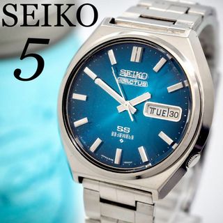 345 SEIKO 時計　セイコーファイブ　自動巻き 5面カットガラス メンズ(腕時計(アナログ))