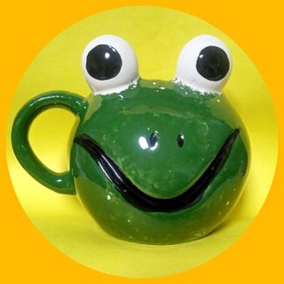マグカップ カエル かえる 蛙 大きめ ペア 小物入れペン立て ティーカップ(グラス/カップ)