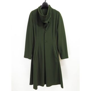ヨウジヤマモト(Yohji Yamamoto)の80s ヨウジヤマモト キルティング ドレープネック フレア ロング コート(ロングコート)