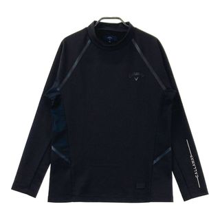 サイズ：M CALLAWAY キャロウェイ  ハイネック 長袖Tシャツ  ブラック系 [240101488481] ゴルフウェア メンズ ストスト(ウエア)