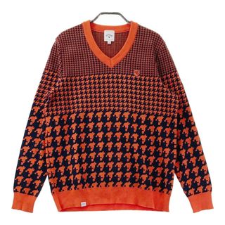 サイズ：M CALLAWAY SELECT キャロウェイ セレクト  ニット セーター 千鳥 オレンジ系 [240101490934] ゴルフウェア レディース ストスト(ウエア)