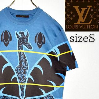 LOUIS VUITTON - 美品 LOUIS VUITTON キリンTシャツ "ブルー" Sサイズ