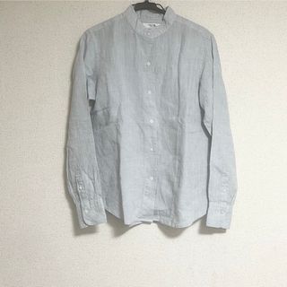 Brooks Brothers - レディース　リネン　シャツ　麻　長袖シャツ　スタンドカラー
