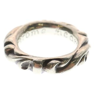 クロムハーツ(Chrome Hearts)のCHROME HEARTS クロムハーツ SCRL BAND スクロールバンド リング シルバー BCA351(リング(指輪))