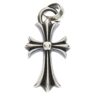 クロムハーツ(Chrome Hearts)のCHROME HEARTS クロムハーツ CH CRS SML W/BALE Wベイル スモールCHクロス ペンダントトップ シルバー BCA218(ネックレス)