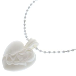 クロムハーツ(Chrome Hearts)のCHROME HEARTS クロムハーツ RUBBER HEART ハート ラバーネックレス シリコン BCA307(ネックレス)
