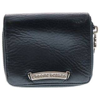 クロムハーツ(Chrome Hearts)のCHROME HEARTS クロムハーツ SQ ZIP BILL スクエアジップビル レザーウォレット 財布 ブラック BCA376(折り財布)