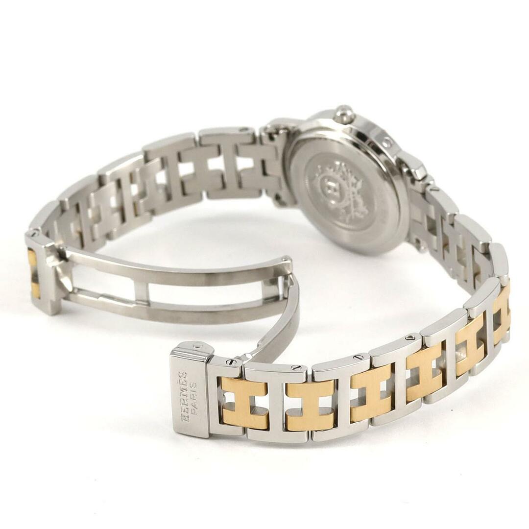 HERMES エルメス クリッパー コンビ CL4.220 SSxGP クォーツ HERMES - エルメス クリッパー コンビ CL4.220 SSxGP クォーツの