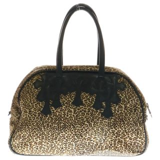クロムハーツ(Chrome Hearts)のCHROME HEARTS クロムハーツ GYM MD ジムバッグ ミディアム レオパード レザーハンドバッグ ブラウン/ブラック(その他)